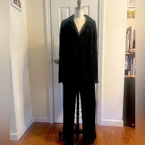 Amazon microfiber button down/pant set